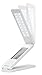 Dollermy USB Rechargeable Folding LED Eye -Protection Desk Lamp ,Touch Control Lamp with Alarm Clock Calendar Temperature Display