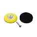 3 Inch (75mm) Hook and Loop Sanding Pad for Sanding Discs with 1/4 inches Shank Drill Attachment and Soft Foam Layer Buffering Pad, 5 Packs