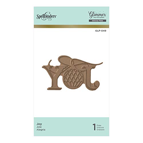 Spellbinders GLP-049 Joy Holiday Glimmer Hot Foil Plate, Metal