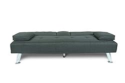 ERYE Linen Upholstered Futon Sofa Loveseat