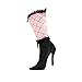 Ho Ho Ho's High Heel Shoe Christmas Stocking Holiday Decoration in Pink and Black
