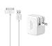 Eaglewood 3.1A Dual Port Wall Power Adapter with Extra Long 6' USB to 30 Pin Charging Cable Cord for iPhone 4s/iPod Touch 3/4, iPad 2/3