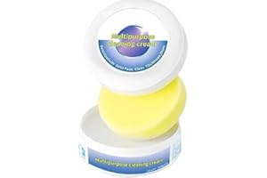 Multifunctional Stain Removal Cream,2025 Shoe Cleaning Cream,Shoe Cleaning Cream with Sponge,Decontaminate Solid Paste