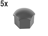 Audi (1995+) Wheel Lug Cap GREY (x5) GENUINE new