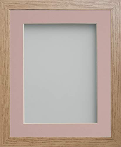 Frame Company Allington Beech Photo Frame with Pink Mount, 6x4 for 5x3 inch, fitted with perspex