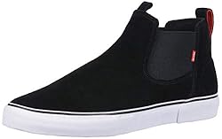 Globe Men's Dover Skate Shoe, Black/White/TF, 8 M US