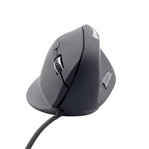 Ratón Vertical Ergonómico Ergo‑V con Cable USB – 800‑2400 dpi Ajustables- 6 Butones- Diseño Anti‑Fatigua- Compatible Windows/macOS/Linux- Cable1.5 m