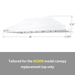 CROWN SHADES 10x20 Canopy Replacement Top - Only