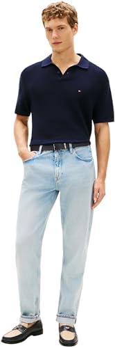 Herren Poloshirt Kurzarm Cool Touch Structure Relaxed Fit, Blau (Desert Sky), L