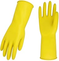 Vgo 10Pairs Reusable Household Gloves, Rubber Dishwashing Gloves, Kitchen Gloves, Extra Thickness, Long Sleeves...