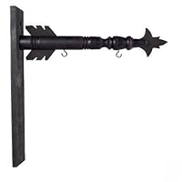 K&K Interiors Arrow Replacement Decorative Hanging Sign, Black