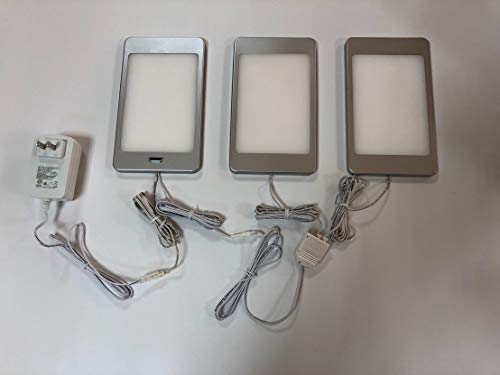 Siena LED Lighting Exclusive Metal Cover LED Puck Light - Naturel White Light (3,000k) - Under Cabinet and Furniture - 120v/110v - Dimmable - Line-Voltage- Code 20838B (12V IPAD Hand Sensor)