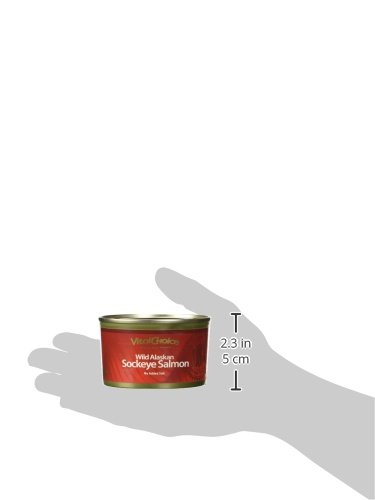 Vital Choice Wild Red Alaskan Sockeye Salmon No Salt Added 7.5 oz Can - Thumbnail 3