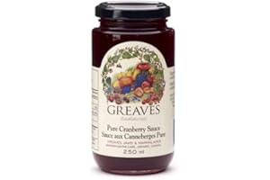 Greaves Cranberry Sauce, 250 Millilitre (Pack of 2)