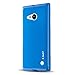 Nokia Lumia 730/735 Case, J&D [Drop Protection] Lumia 730 735 Case [Slim Cushion] Protective Shock Absorption Jelly Slim Case for Nokia Lumia 730 735 (Blue)