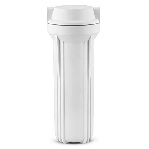 Hydronix HX-HF2-10WHWH38 10 inch Housing with Flat Cap for RO & Filtration Syst…
