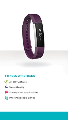 Fitbit Alta Fitness Tracker, Silver/Plum, Small (US Version) (Certified Refurbished)