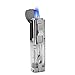 Torch Lighter,Jet Lighter Windproof Turbo Triple Flame Gas Butane Refillable Torch Lighter with Punch Cutter Tool with Fully Transparent Butane Window,Gadgets for Men