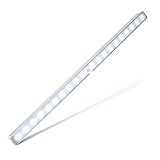 LED Closet Light, Cshidworld Wireless Stick Anywhere Motion Sensor 20-LED Under Cabinet Lights Night Lighting Bar (Battery Operated)