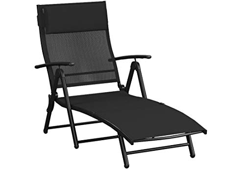 SunTime Havana Sunlounger, Black - Thumbnail 2