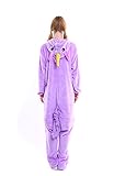 Yutown Adult Unicorn Pajamas Animal Costume Cosplay Onesie Halloween Gift Purple Pegasus L