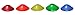 Bluedot Trading Disc Cones, Multiple Quantities and Colors