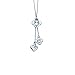 Yozone Women's Four-Leaf Clover Pendant Long Chain Sweater Necklace (Silver1)