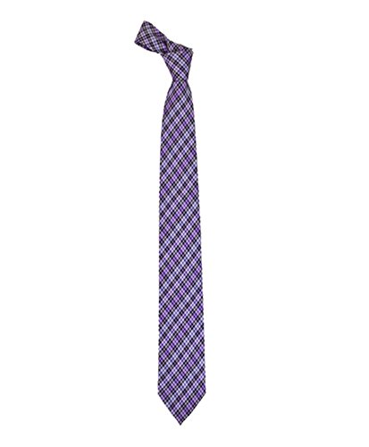 Digitized Microfiber Poly Woven Slim Tie (Purple)