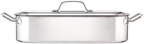 KitchenCraft Induction-Safe Stainless Steel Fish Kettle, 45.5 x 15.5 x 1 cm (18" x 6" x 4"), Silver