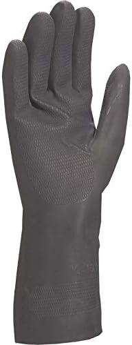 Delta Plus Toutravo 509 Neoprene Chemical And Abrasion Resistant Work Safety Gloves Size 8.5, Black - Image 3