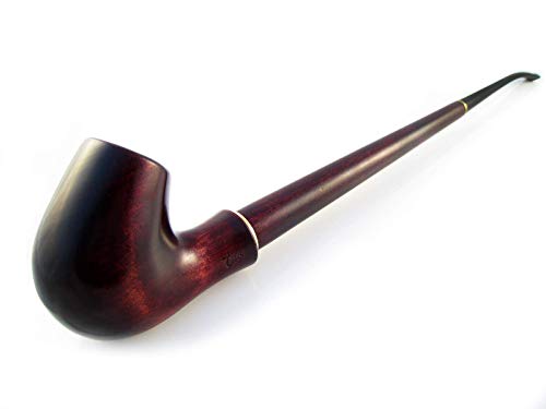 Churchwarden Tobacco Pipes of Pear Root, Wood Pipe "LORD OF THE RINGS" 13 inch/33 cm. Carving Handmade