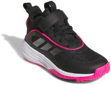 Mixte Enfant Ownthegame 3.0 Shoes, Core Black/Iron Met./Shock Pink, 38 EU