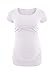 AnnAnn Womens Motherhood Maternity Side Ruched Tunic Tops Scoop Neck T-Shirt Short Sleeve Mama Pregnancy Clothes