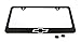 Chevrolet Chevy Logo Black Metal License Plate Frame Holder