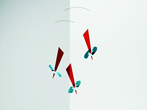 Flensted Mobiles Reflections Red Hanging Mobile - 32 Inches Plastic