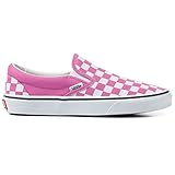 Vans Women's Classic Slip-On Shoes Pink Checker 7