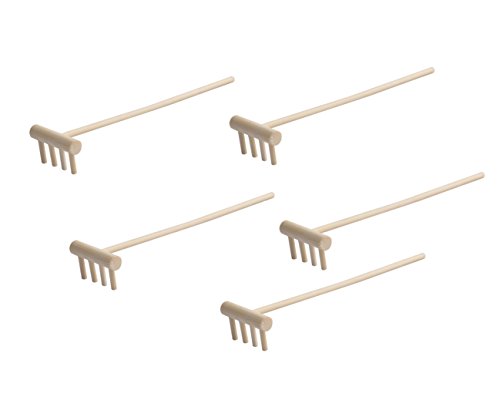5.5" mini zen garden sand rakes set of 5 - zen gar…