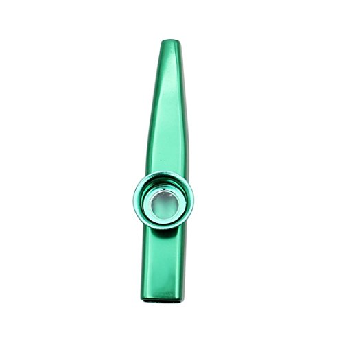 Botrong Metal Kazoos Musical Instruments Flutes for Kids,Guitar, Ukulele, Violin, Piano Keyboard (Green)