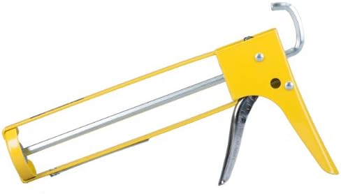 Dripless SH111 Contractor Grade Heavy Duty Skeleton Frame Smooth Hex Rod Caulking Gun, 10 oz Cartridge Capacity, 12:1 Thrust Ratio