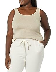 Amazon Essentials Women's Plus Size Tank Top, Tan