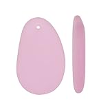 Cultured Sea Glass, Hypnotic Freeform Pendant 33x20mm, 2 Pieces, Blossom Pink