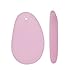 Cultured Sea Glass, Hypnotic Freeform Pendant 33x20mm, 2 Pieces, Blossom Pink