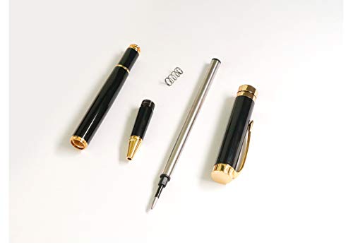 Hosoon Fancy Writing Pen Set,Black Pens For Birthday Gift (black golden)