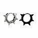Hemlock Unisex Men Punk Ear Studs Cool Circle Hoop Stud (Black)