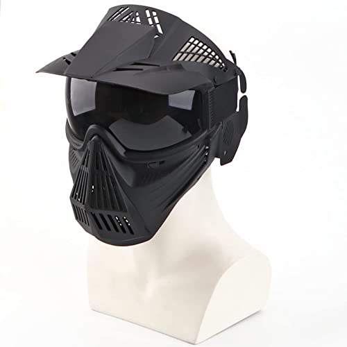 NINAT Airsoft Mask Tactical Masks Full Face with Greylens Lens Goggles