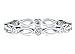 BORUO 925 Sterling Silver Ring, Cubic Zirconia CZ Eternity Engagement Wedding Band Ring Size 7