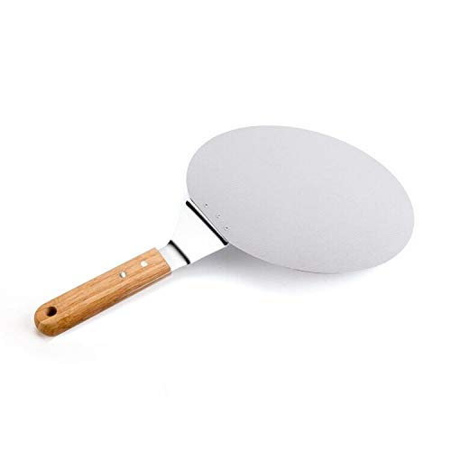10 Inch Round Pizza Peel,Stainless Steel Baking Shovel Paddle with