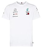 Mercedes Benz AMG Formula 1 Petronas White 2018 Men's Driver Team T-Shirt (Large)