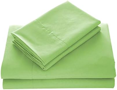 Bedding Luxury 4-Pcs Bed Sheets Set- 1800 Deep Pocket, Wrinkle & Fade Resistant (Queen, Lime)