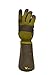 G & F Products 2431L Florist Pro Long Sleeve Rose gardening Gloves, Rose Pruning Gloves, Thorn Resistant Garden Gloves - Men's Large , Yellow , Army Green